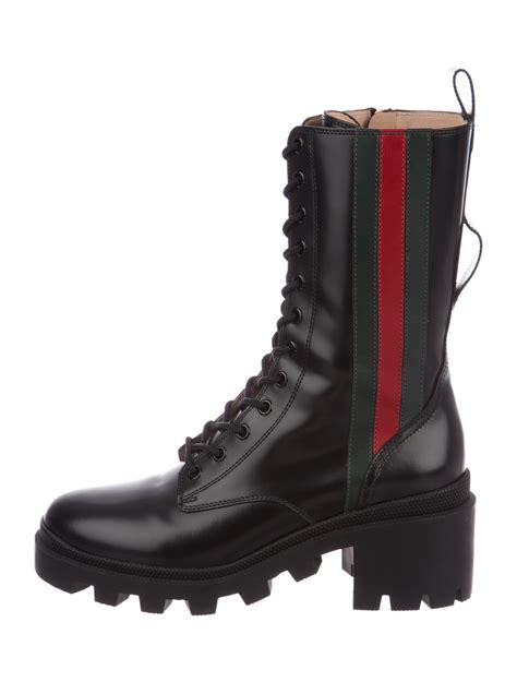 combat boot gucci